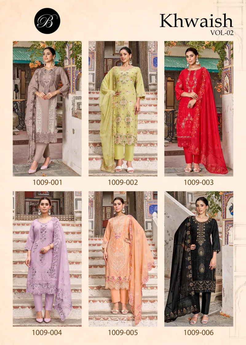 Khwaish Vol 2 By Belliza Pure Cotton Lawn Pakistani Salwar Suits
